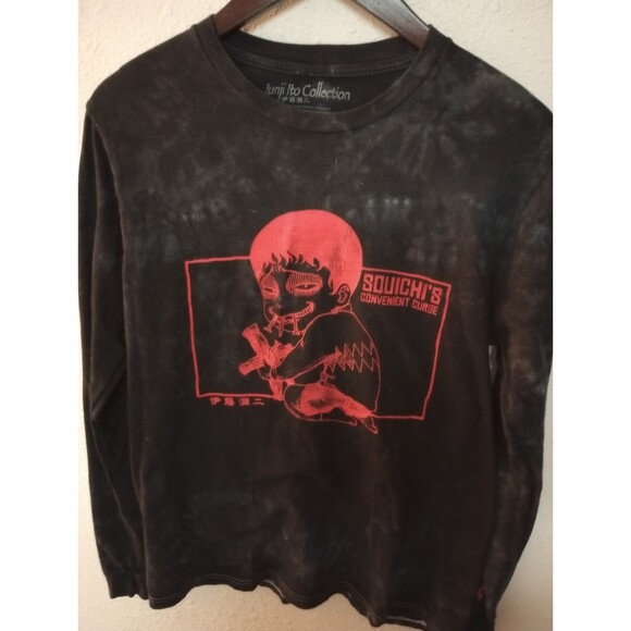 JUNJI ITO Souichi's (Diary of) Convenient Curse Anime LONG SLEEVE T-SHIRT SZ Med - Picture 1 of 13